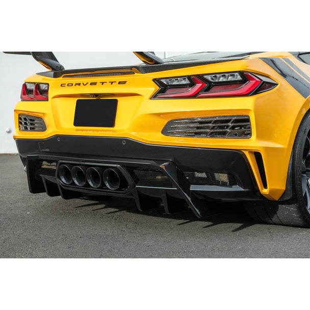 2023–2026 Chevrolet Corvette C8 Z06 Finned Rear Bumper Diffuser Add-On