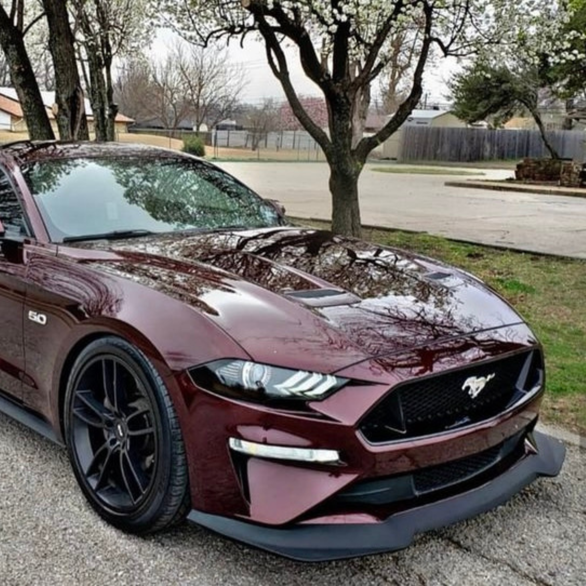 GT PERFORMANCE STYLE FRONT SPLITTER KIT - FORD MUSTANG (2018–2023)