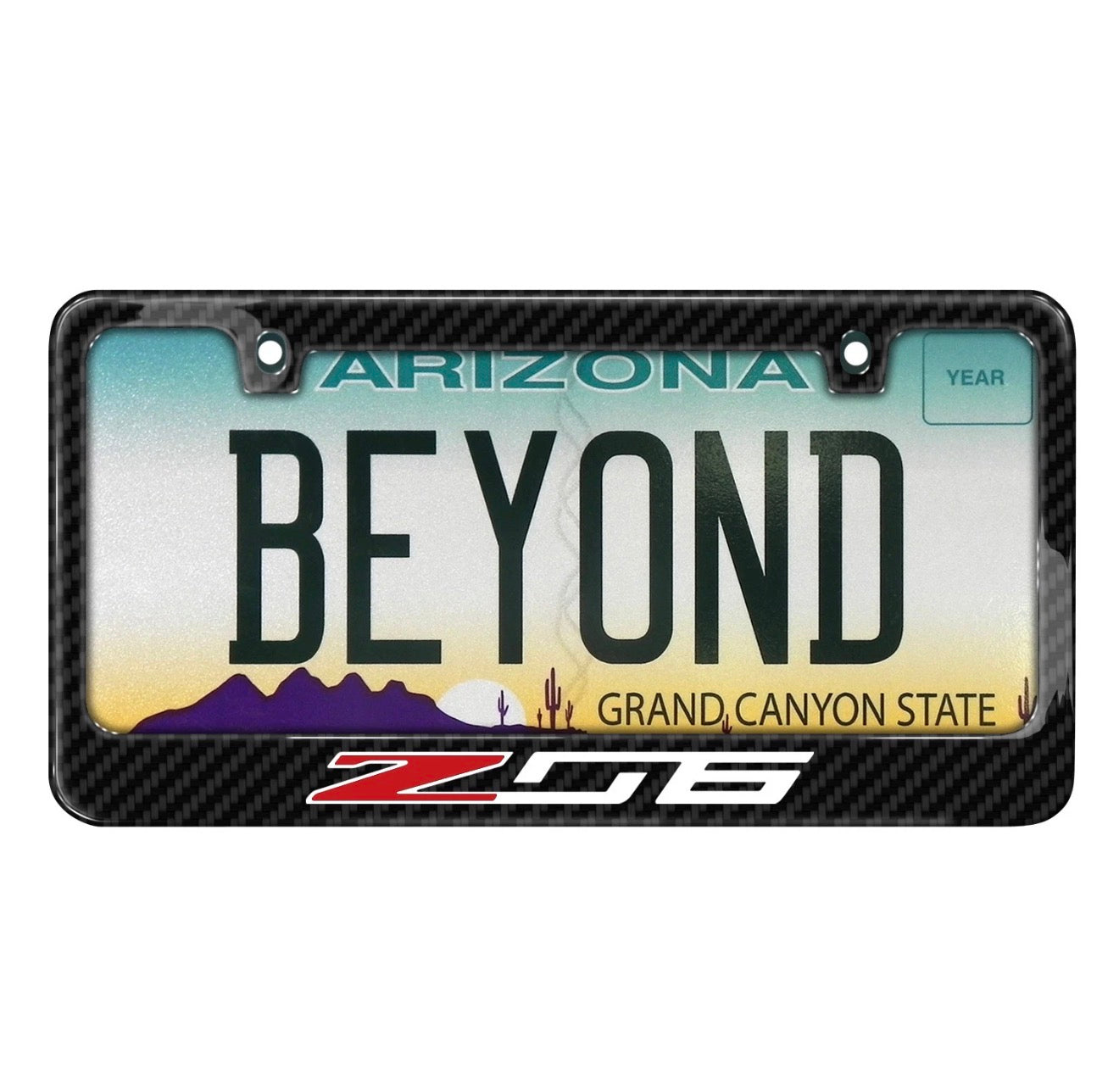 3K CARBON FIBER LICENSE PLATE FRAME - CHEVROLET CORVETTE C7 Z06 (2014–2019)