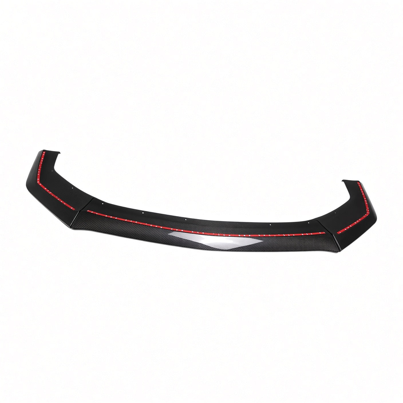 REAL GLOSS CARBON FIBER 3-PIECE FRONT LIP SPLITTER - FORD MUSTANG DARK HORSE (2024+)