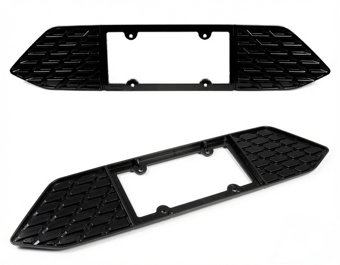 GLOSS BLACK REAR LICENSE PLATE FRAME HOLDER - FORD MUSTANG S650 (2024–2026)
