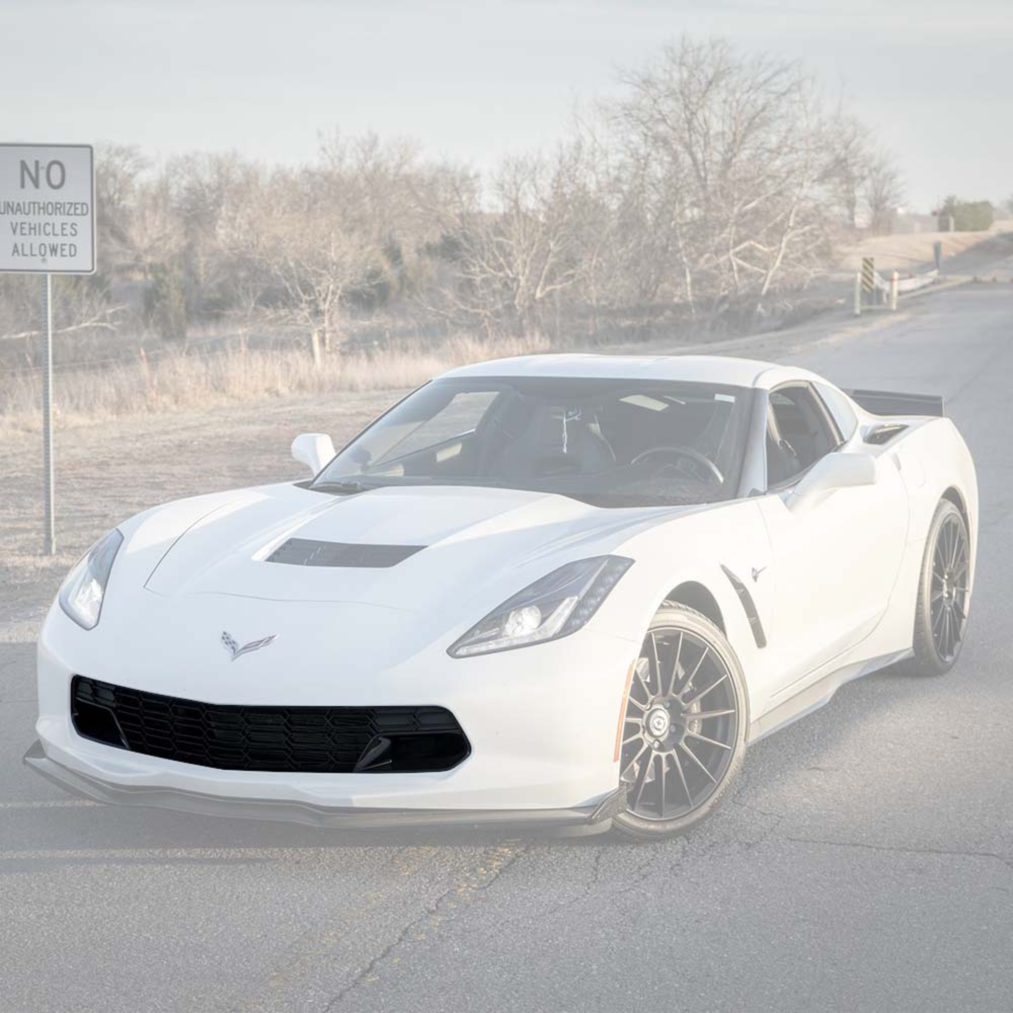 AAD GLOSS BLACK FRONT LOWER GRILL - CHEVROLET CORVETTE C7 Z06 / Z51 (2014–2019)