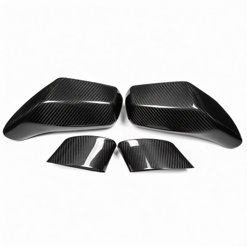 DRY CARBON FIBER SIDE MIRROR COVER OVERLAYS - CHEVROLET CORVETTE C7 (2014–2019)