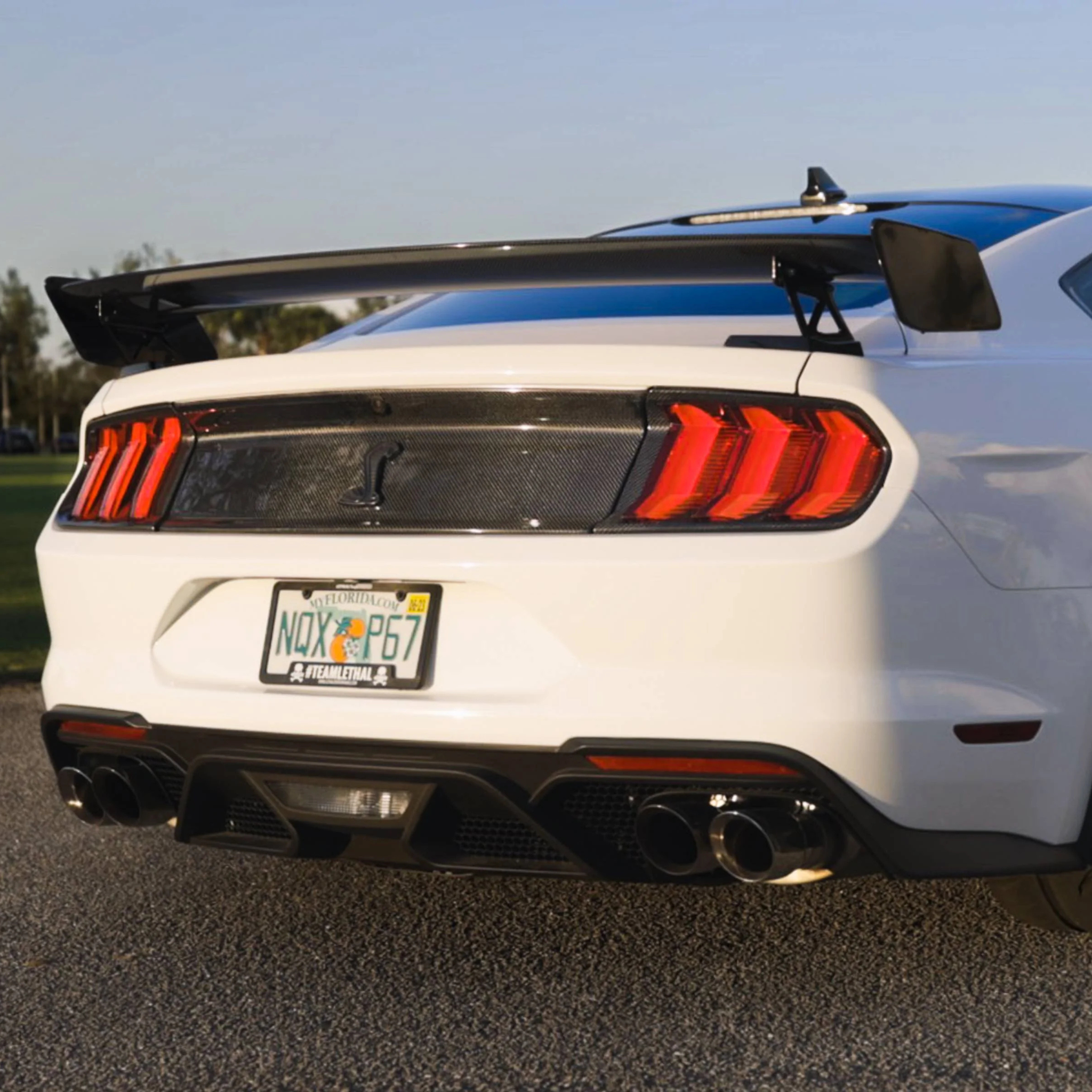 SHELBY STYLE GLOSS BLACK REAR TRUNK SPOILER - FORD MUSTANG (2015–2023)
