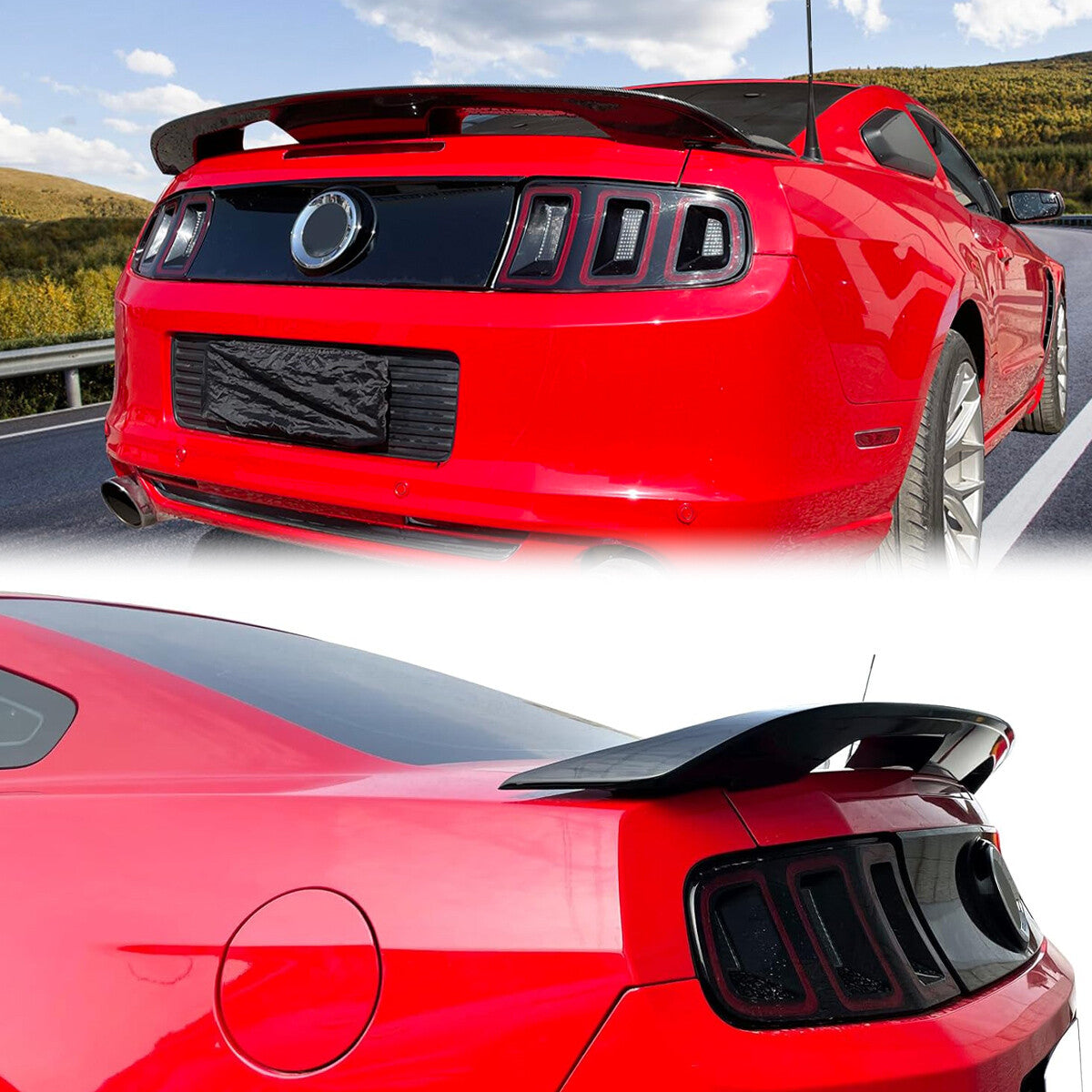 MP CONCEPTS GT500 STYLE GLOSS BLACK REAR SPOILER - FORD MUSTANG (2010–2014)