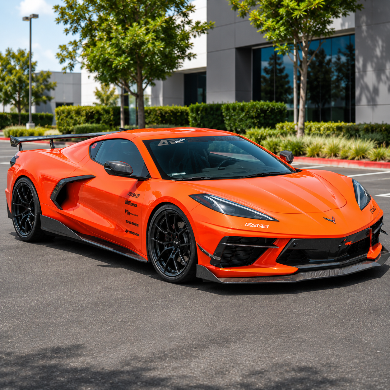 Chevrolet Corvette C8 APR Style Carbon Fiber Side Skirts