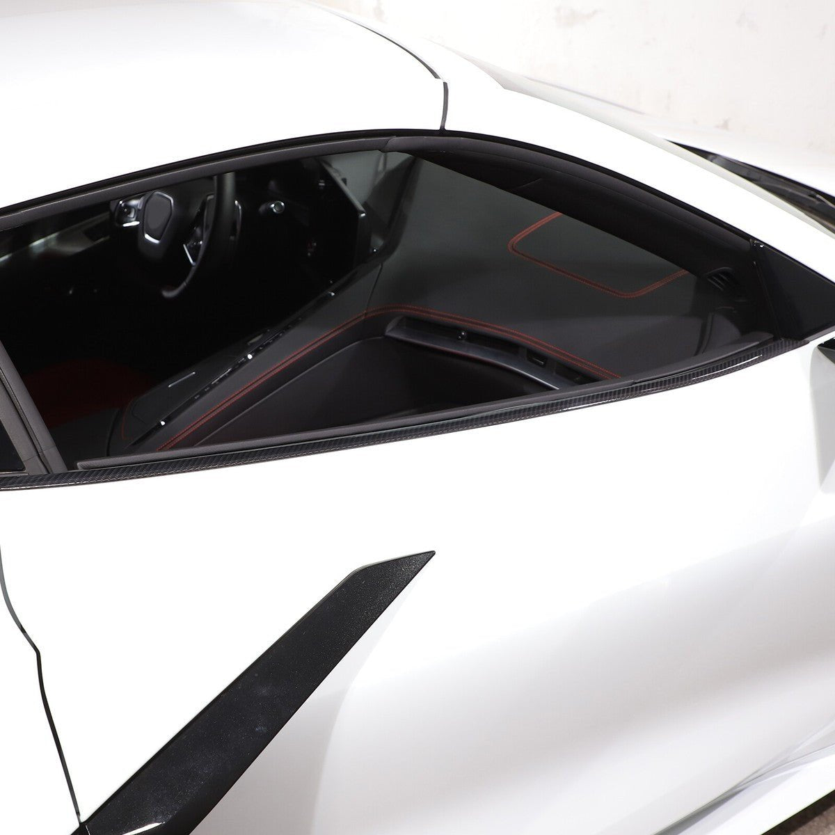 Chevrolet Corvette C8 Carbon Fiber Side Window Sill Trim
