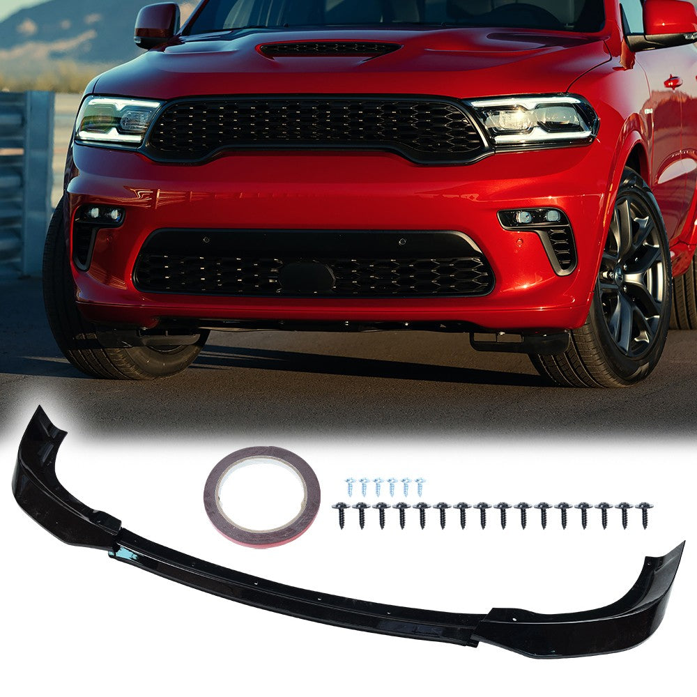 2021–2026 Dodge Durango SXT / GT / R/T / SRT Gloss Black Front Lip