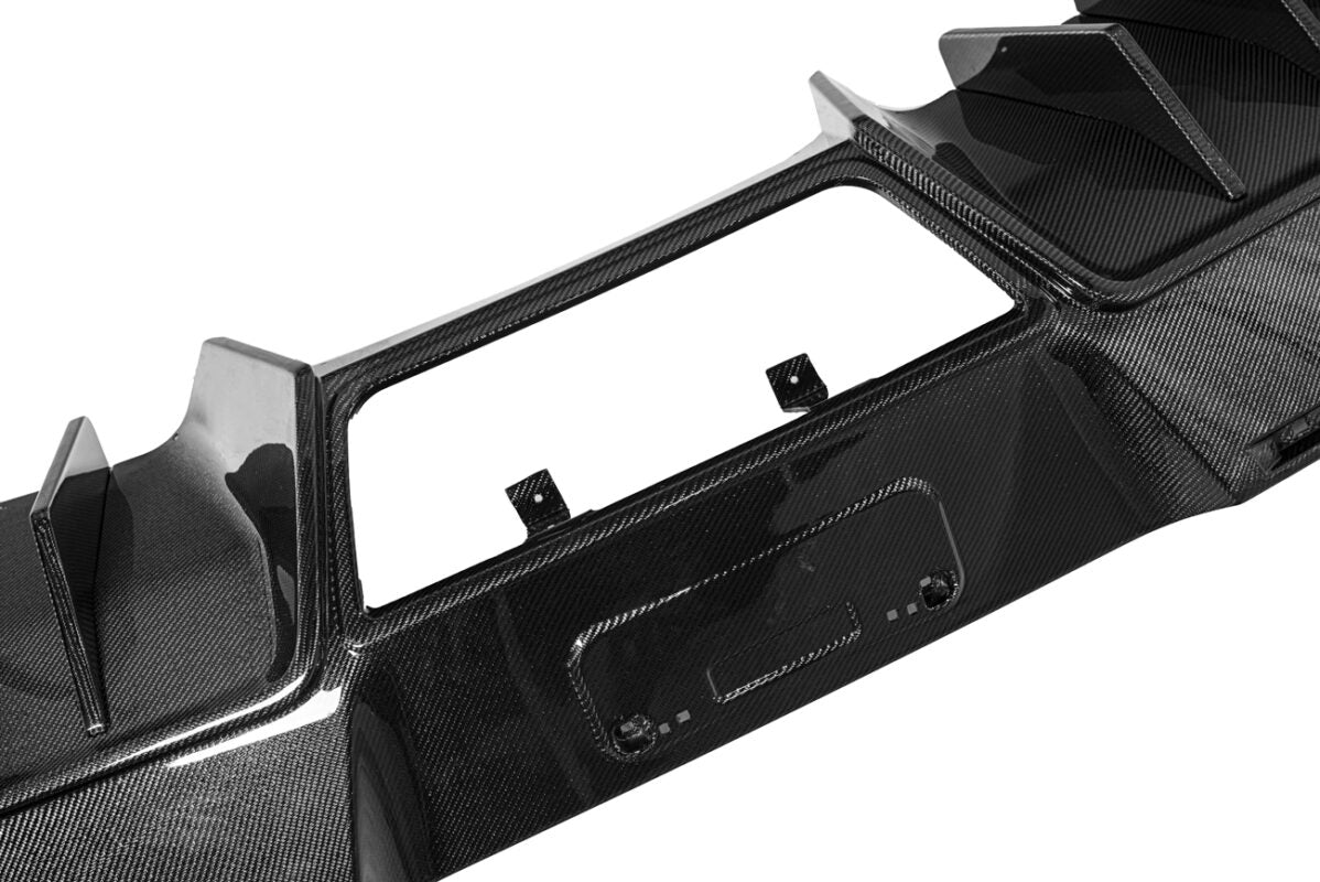 EOS STYLE TRACK PACKAGE REAR BUMPER FINNED DIFFUSER - CHEVROLET CORVETTE C7 (2014–2019)