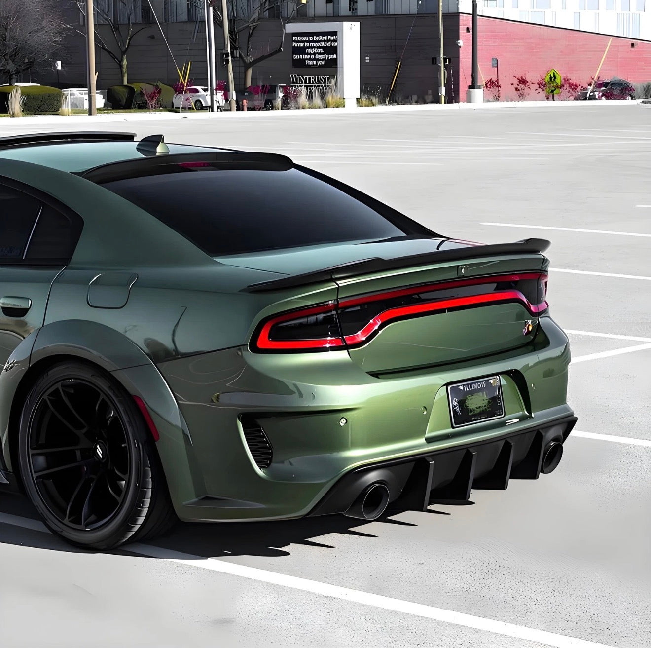 SRT HELLCAT STYLE REAR TRUNK SPOILER WING - DODGE CHARGER (2011–2023)