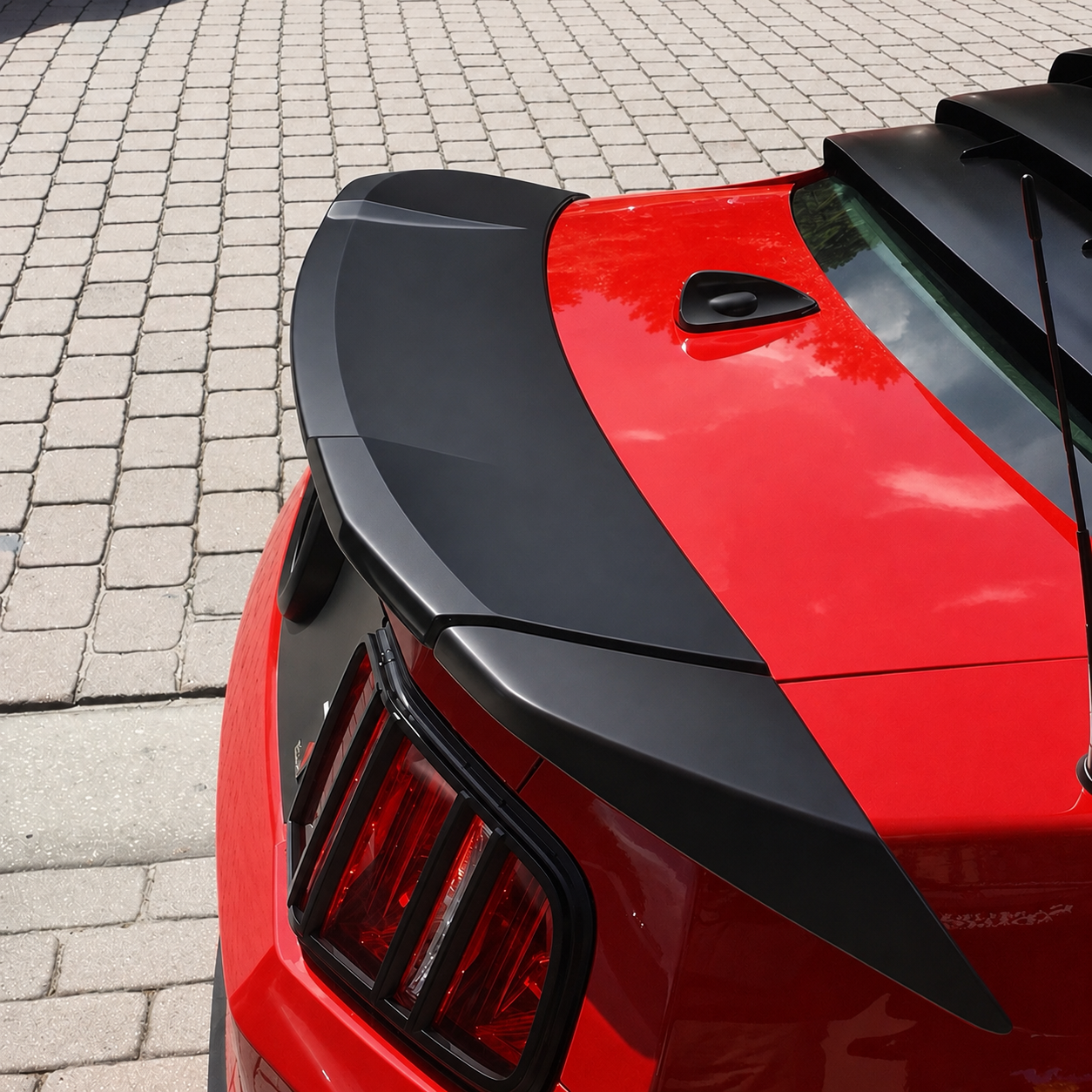 AAD STYLE ABS REAR TRUNK SPOILER WING 3PCS - FORD MUSTANG (2010–2014)