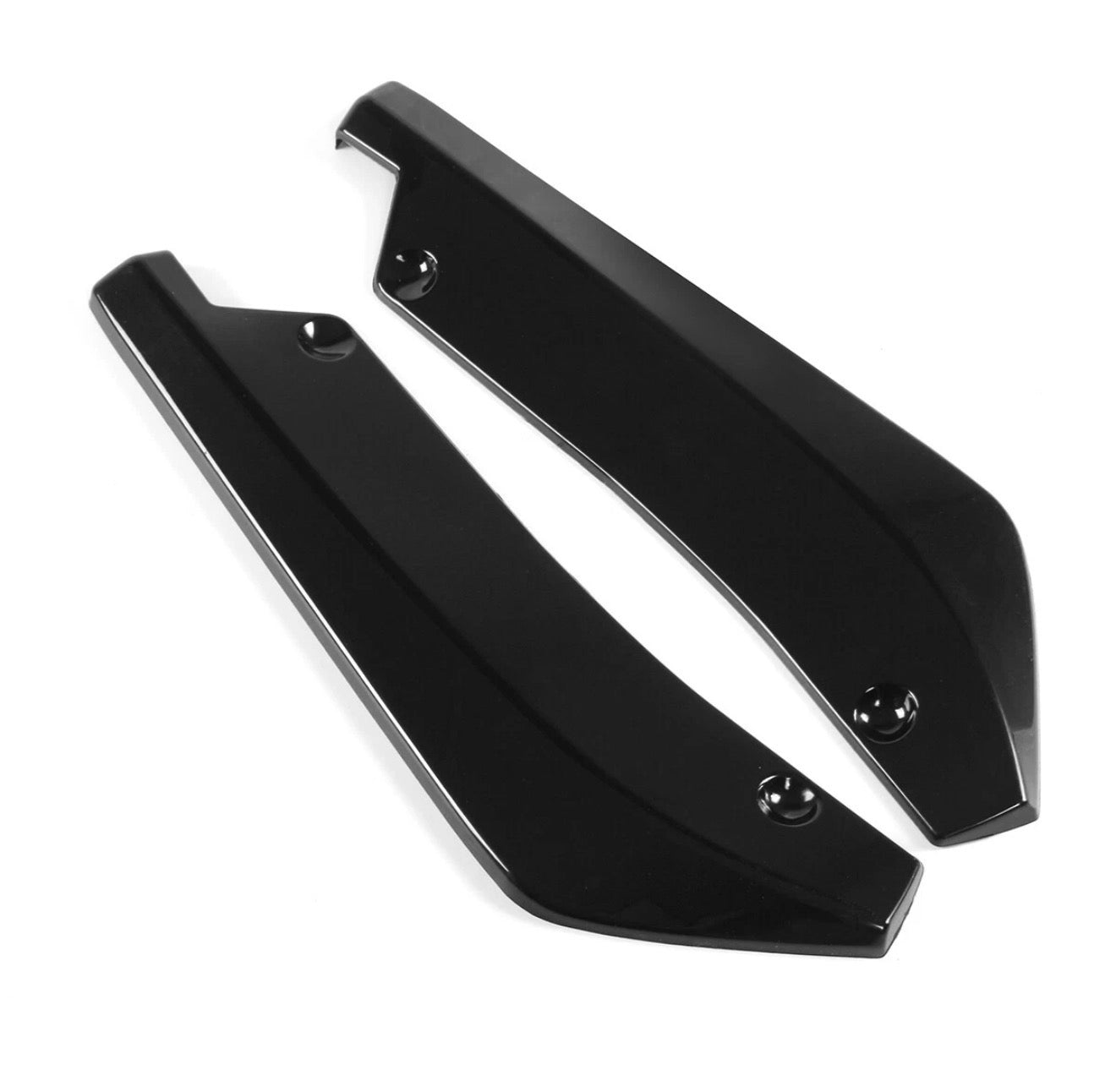 TRACKFORM GLOSS BLACK REAR BUMPER DIFFUSER CANARDS - FORD MUSTANG (2015–2023)