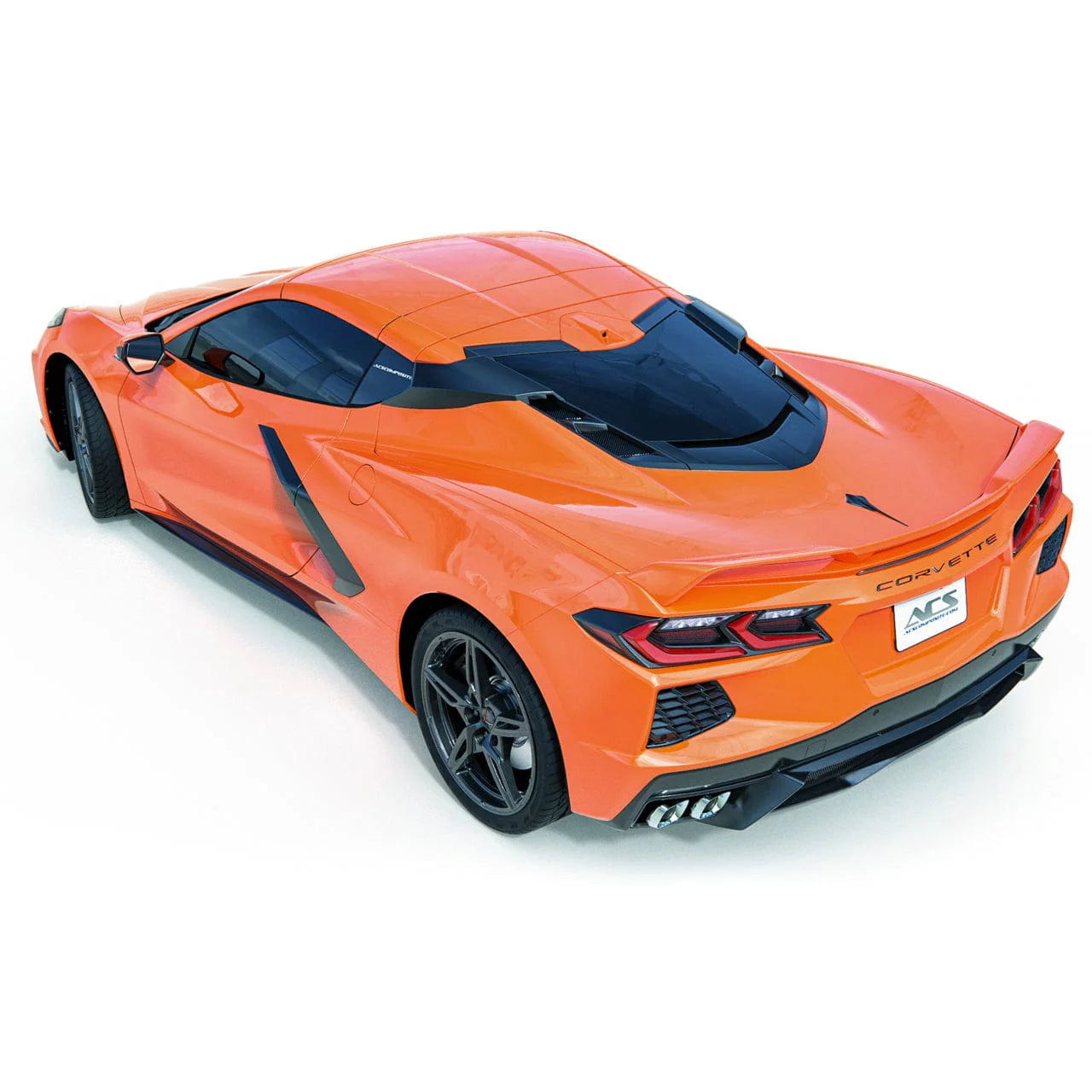2020–2026 Chevrolet Corvette C8 Carbon Fiber Rear Upper Intake Port Cover Kit