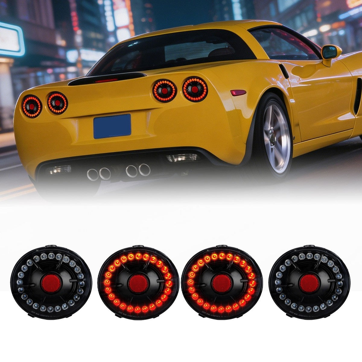 EAGLE EYE LED TAIL LIGHTS SET - CORVETTE C6 (2005–2013)