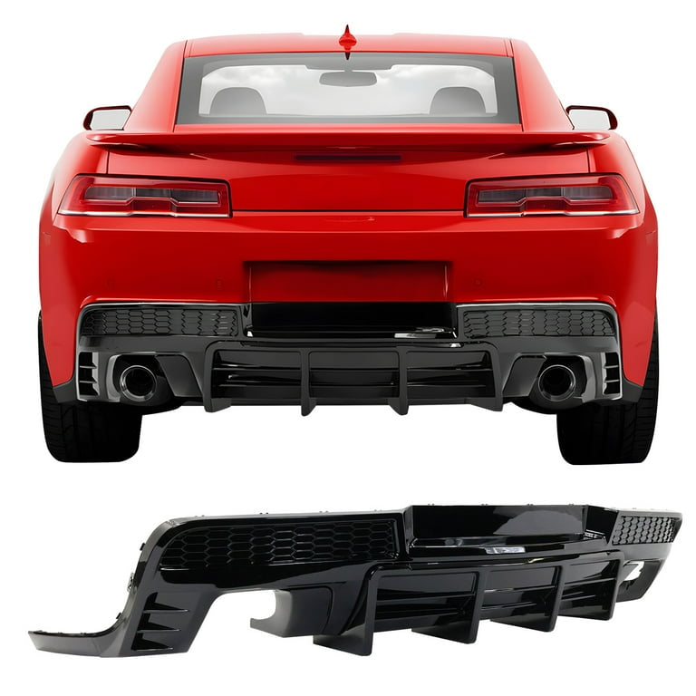 AAD STYLE GLOSS BLACK REAR DIFFUSER BUMPER LIP - CHEVROLET CAMARO (2014–2015)