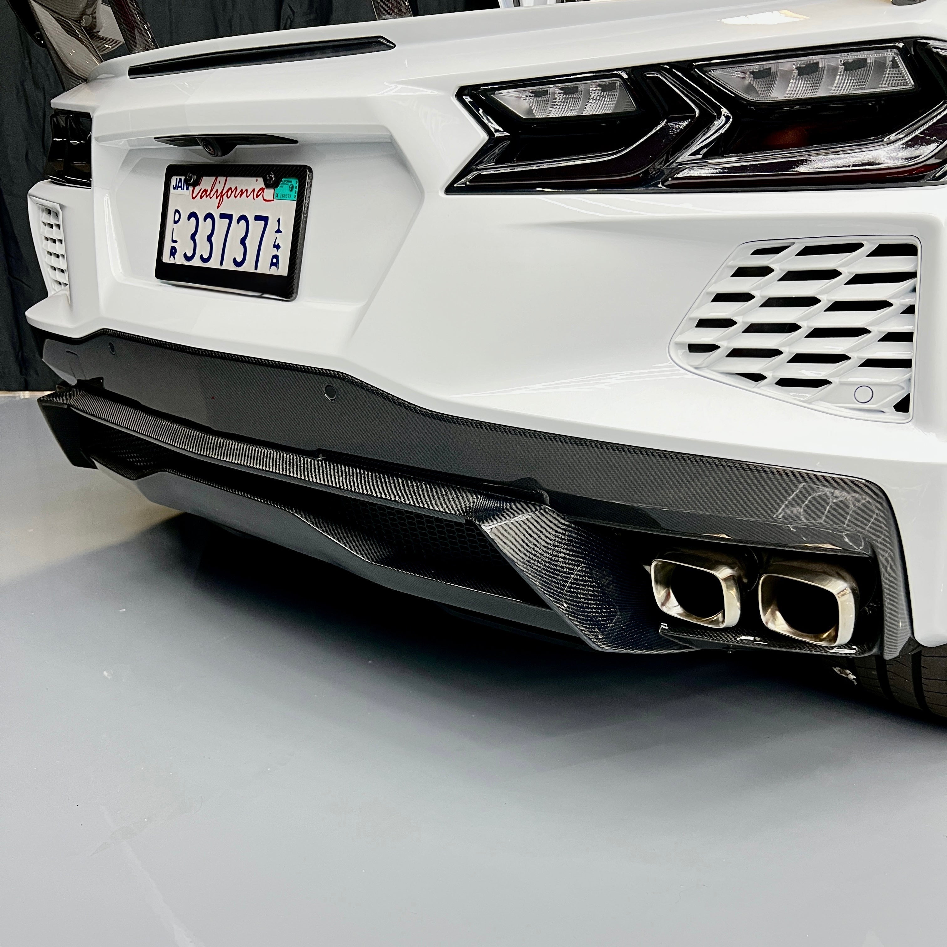 2020–2024 Chevrolet Corvette C8 Factory Carbon Fiber Rear Diffuser Quad Exit