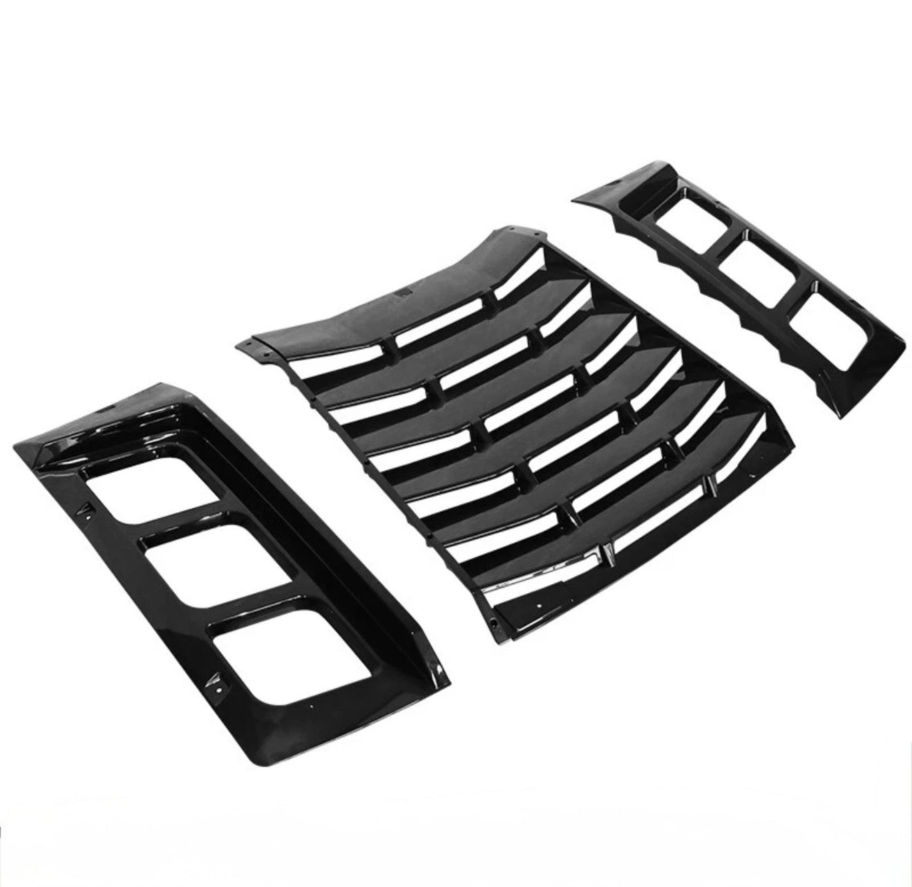 MP CONCEPTS REAR WINDOW LOUVERS GLOSS BLACK - DODGE CHARGER (2011–2023)