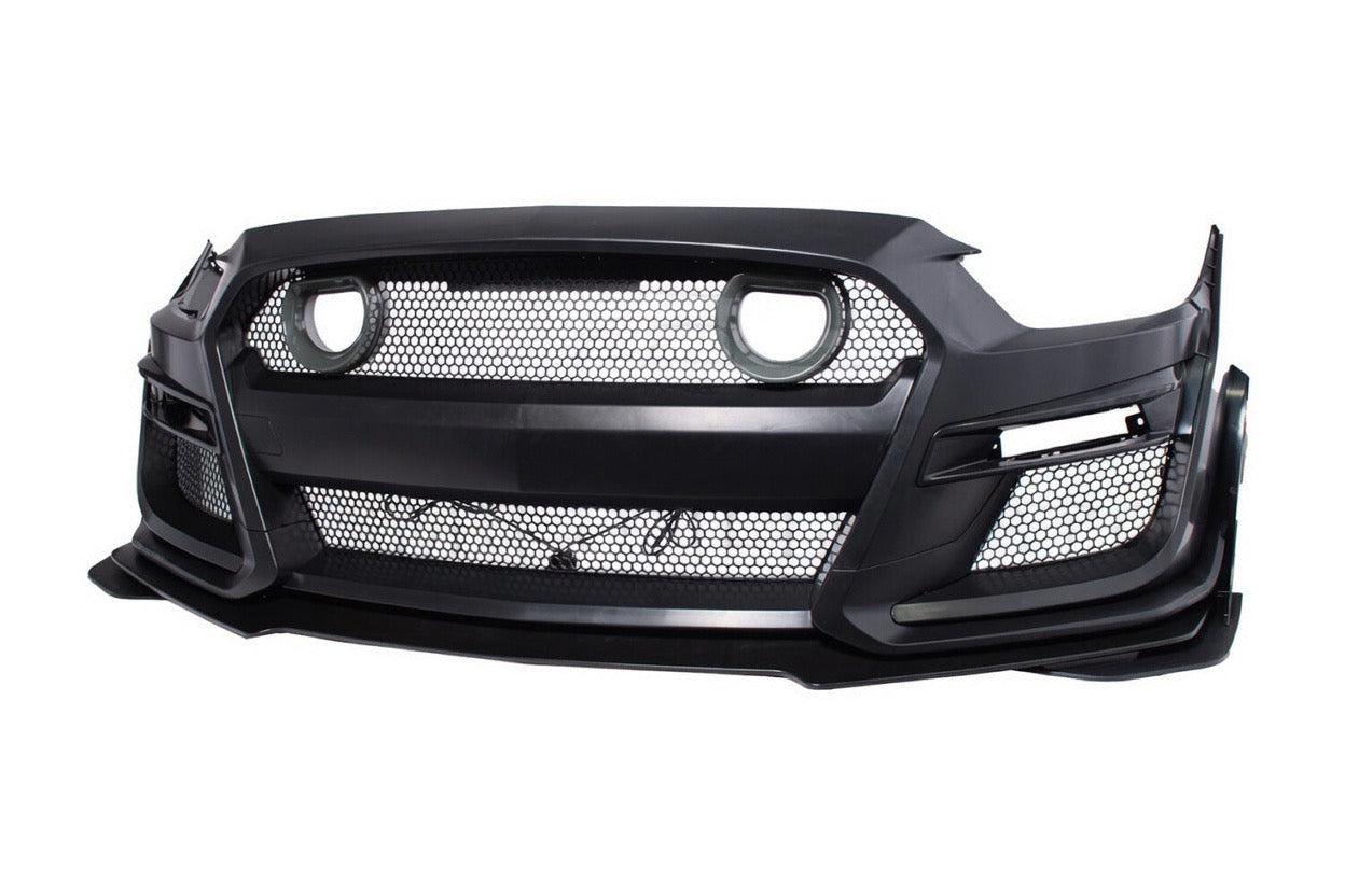 GT500 STYLE FRONT BUMPER CONVERSION KIT WITH LED GRILLE - FORD MUSTANG (2018–2023)
