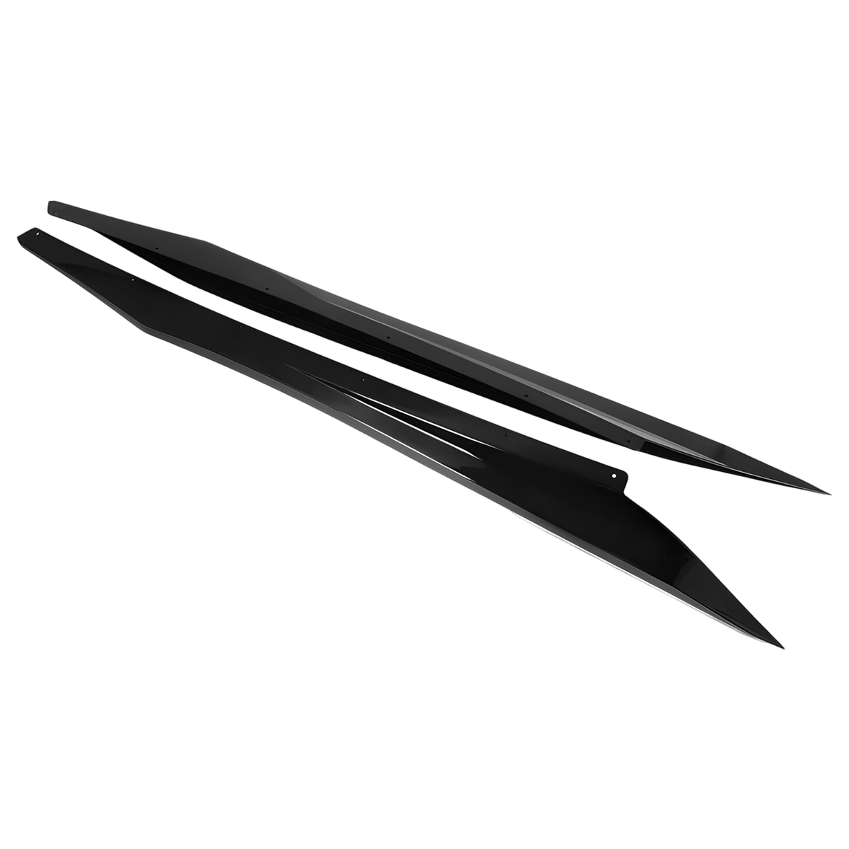 2020–2026 Chevrolet Corvette C8 Z51 Style Gloss Black Side Skirt Extensions