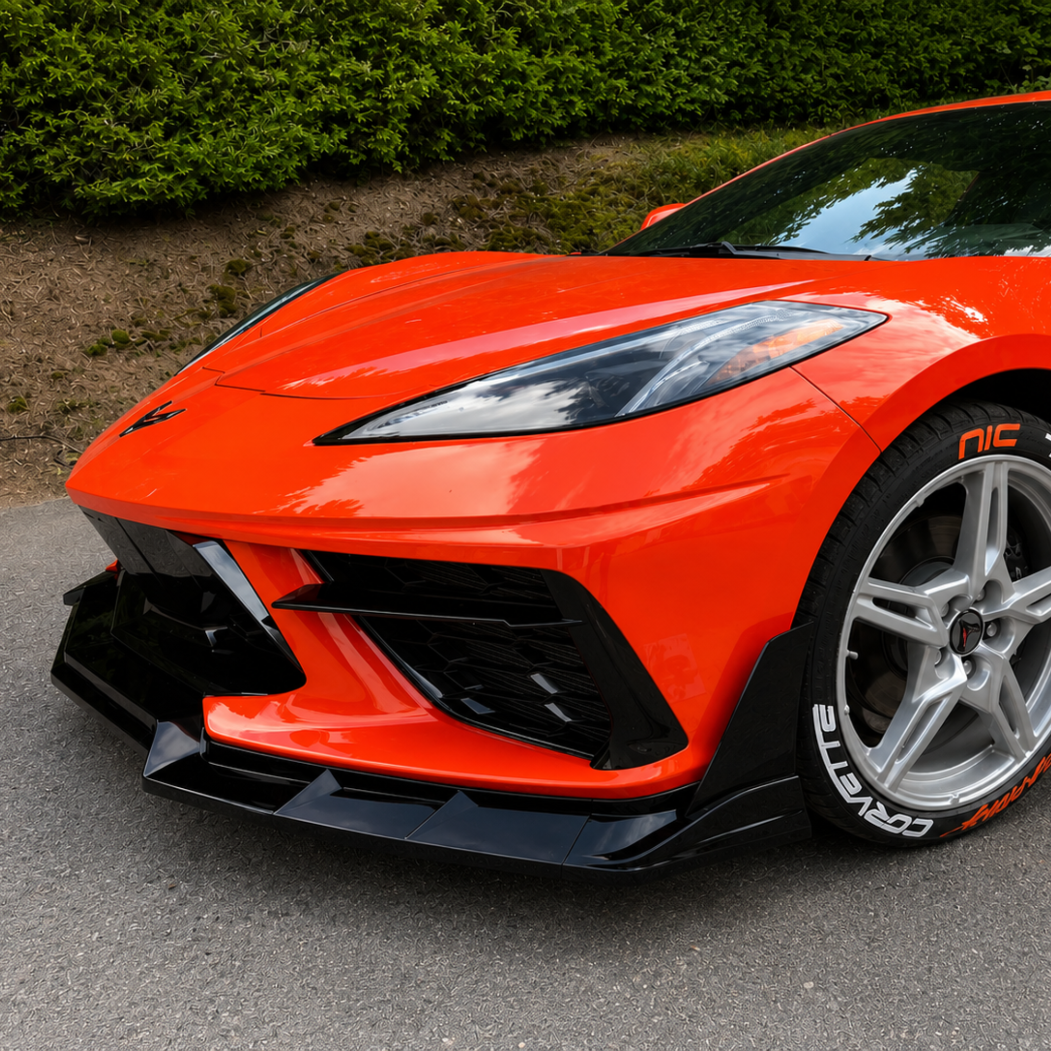 2020–2026 Chevrolet Corvette C8 Performance Gloss Black Front Lip