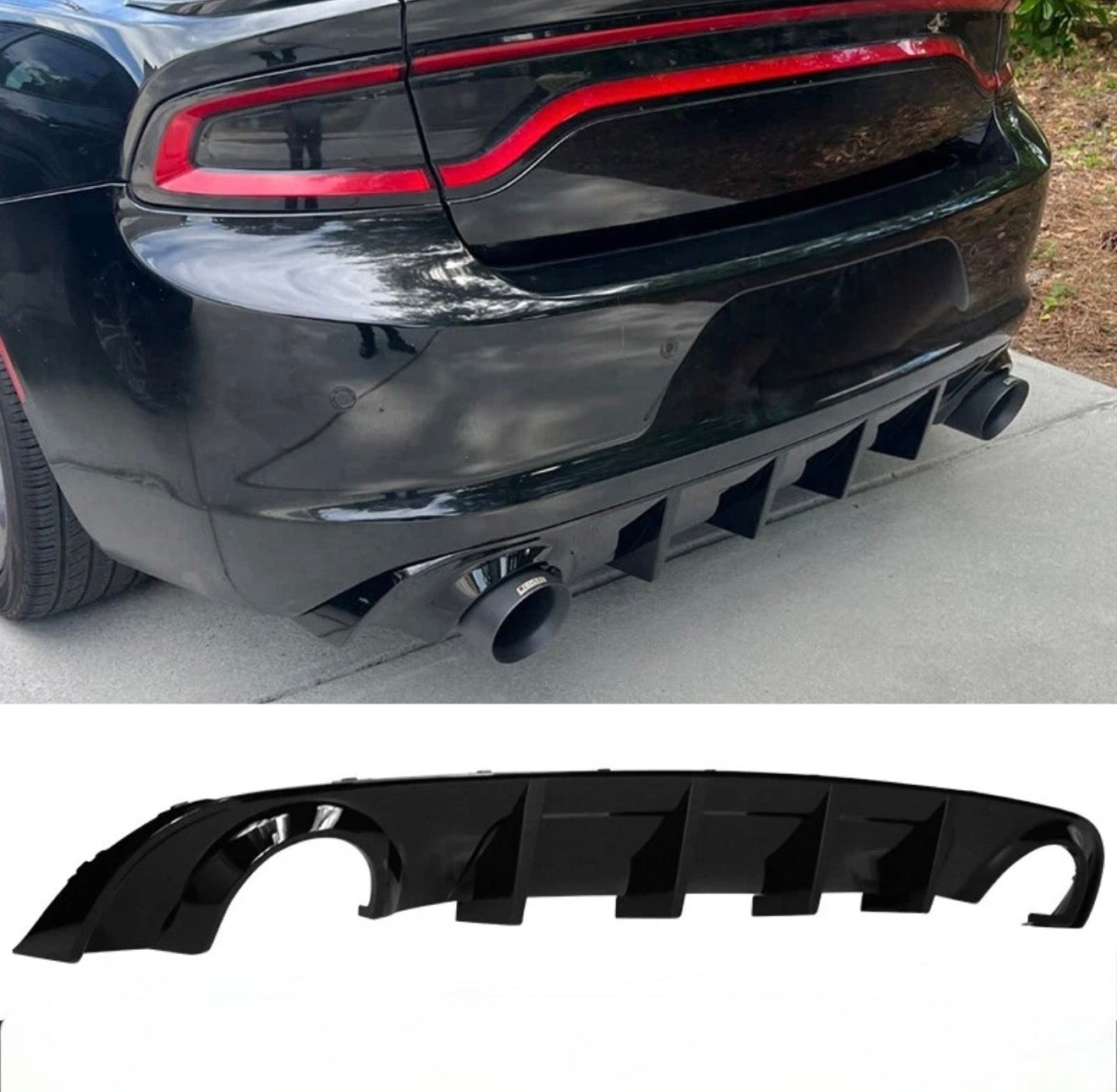 APR STYLE REAR DIFFUSER - DODGE CHARGER SRT (2015–2023)