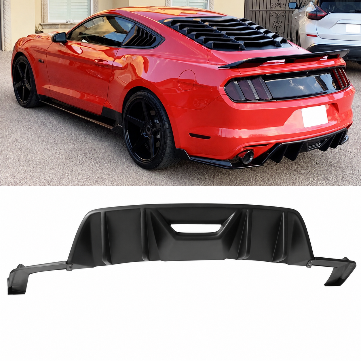 AAD PERFORMANCE STYLE REAR BUMPER DIFFUSER - FORD MUSTANG (2015–2017)
