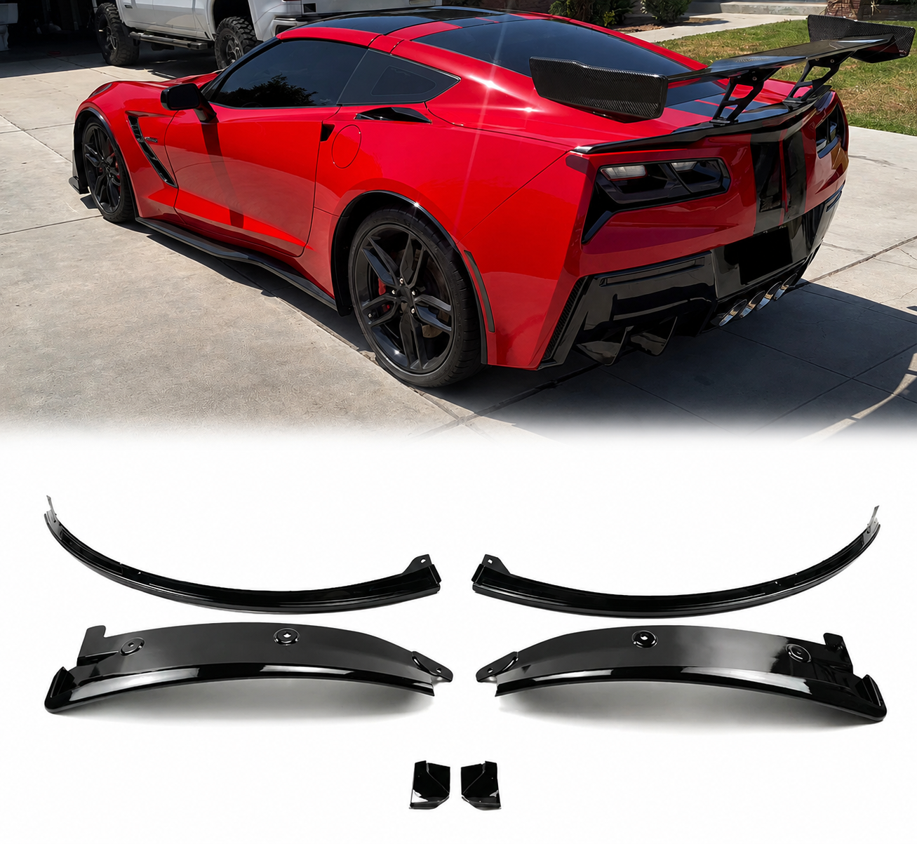 AAD REAR WHEEL FENDER FLARES - CORVETTE C7 Z51 STINGRAY (2014–2019)