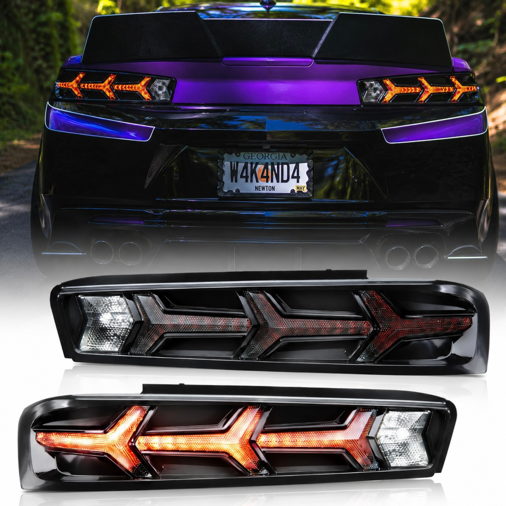 AAD LAMBO STYLE SMOKED LED TAILLIGHTS - CHEVROLET CAMARO (2016–2018)