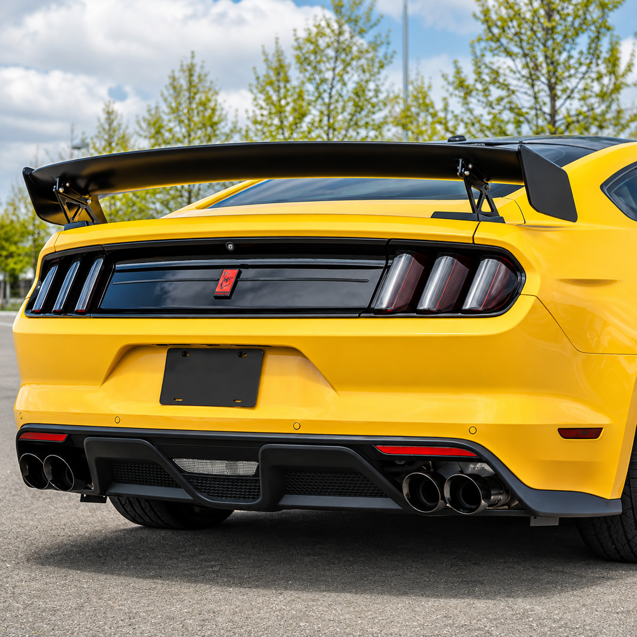 GT500 TRACK PACK STYLE REAR SPOILER WING - FORD MUSTANG (2015–2021)