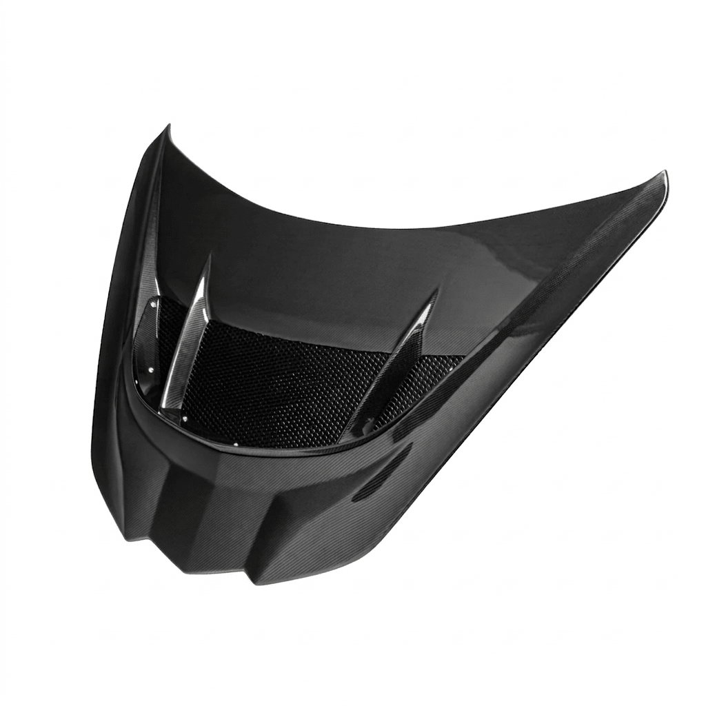 ZR1 Style Carbon Fiber Front Hood Bonnet Vent Panel For Chevrolet Corvette C8 Z06