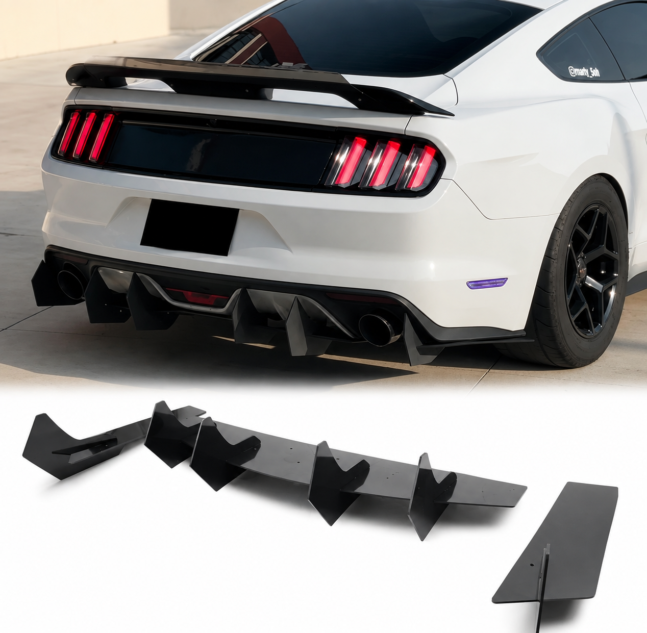 TRACK EDITION REAR DIFFUSER - FORD MUSTANG (2018–2023)