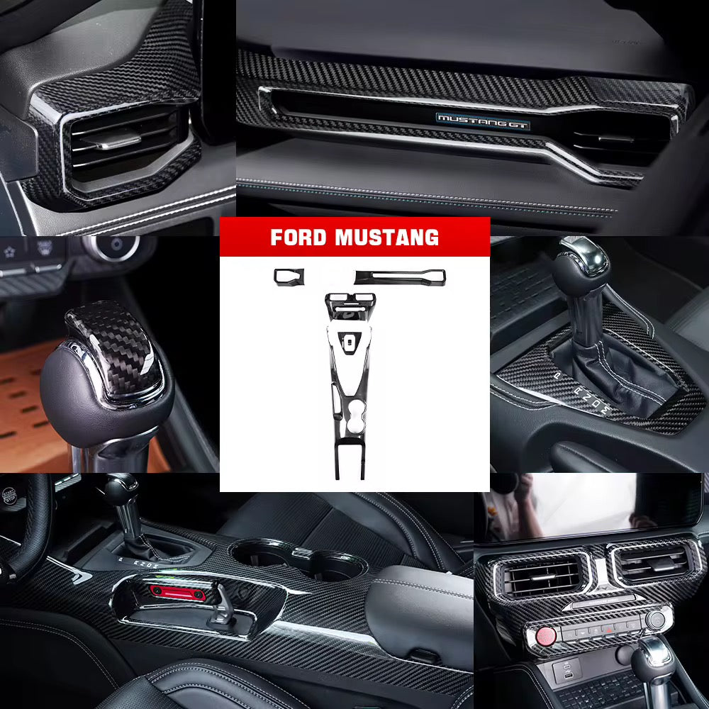 CARBON FIBER INTERIOR TRIM KIT - FORD MUSTANG (2024–2026)