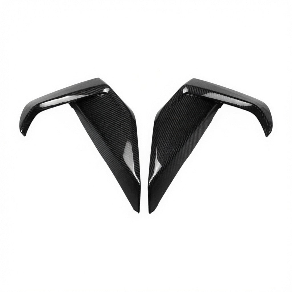 REAL CARBON FIBER LOWER SIDE GRILLE TRIM COVERS - FORD MUSTANG GT (2024+)