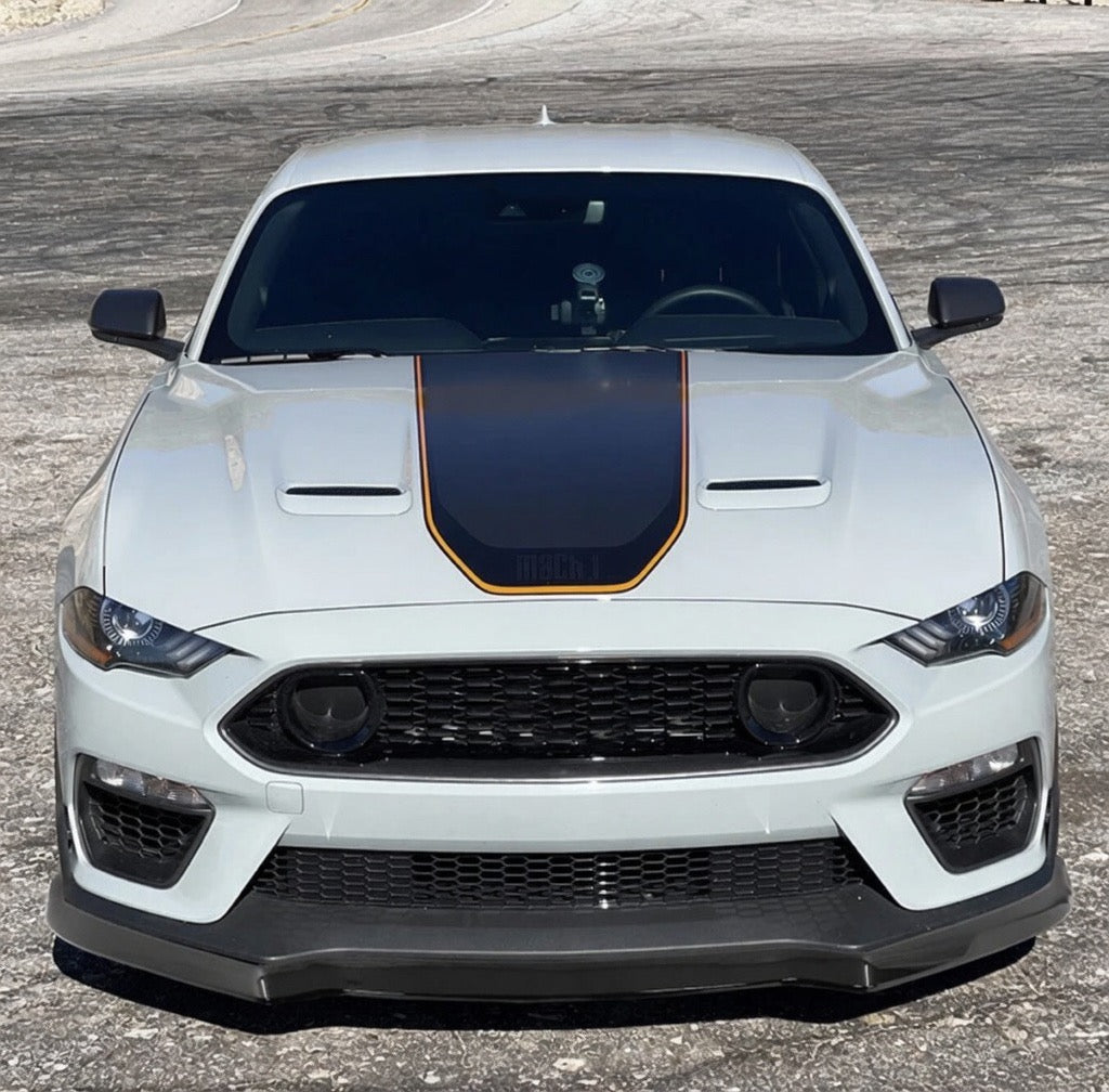 MACH 1 HANDLING PACKAGE STYLE GLOSS BLACK FRONT LIP - FORD MUSTANG MACH 1 (2021–2023)