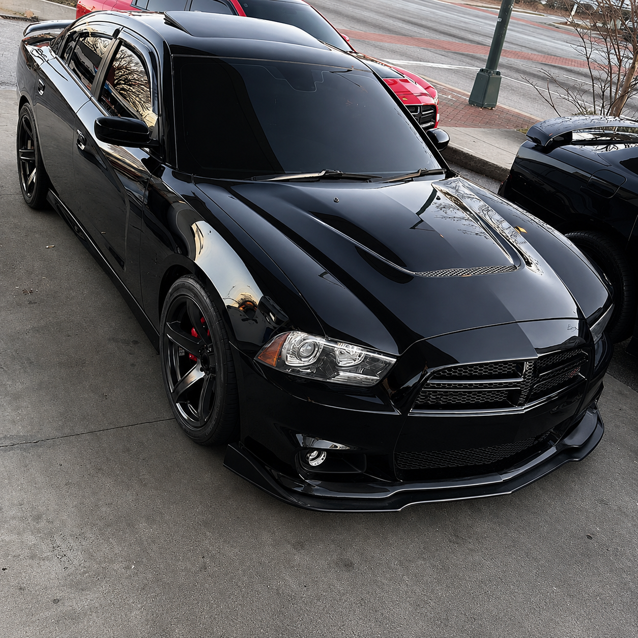 SPEEDFORM STYLE FRONT BUMPER LIP SPOILER - DODGE CHARGER SRT (2012–2014)