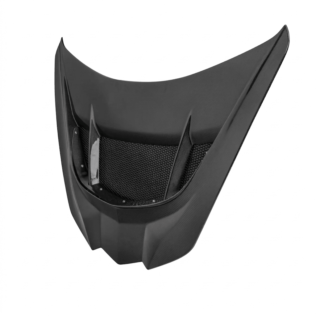 ZR1 Style Carbon Fiber Front Hood Bonnet Vent Panel For Chevrolet Corvette C8 Z06