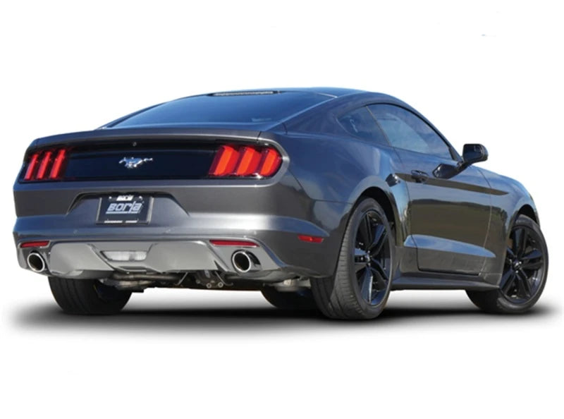 2015–2023 Ford Mustang EcoBoost Borla ATAK Cat-Back Exhaust – Polished Tips | 140585