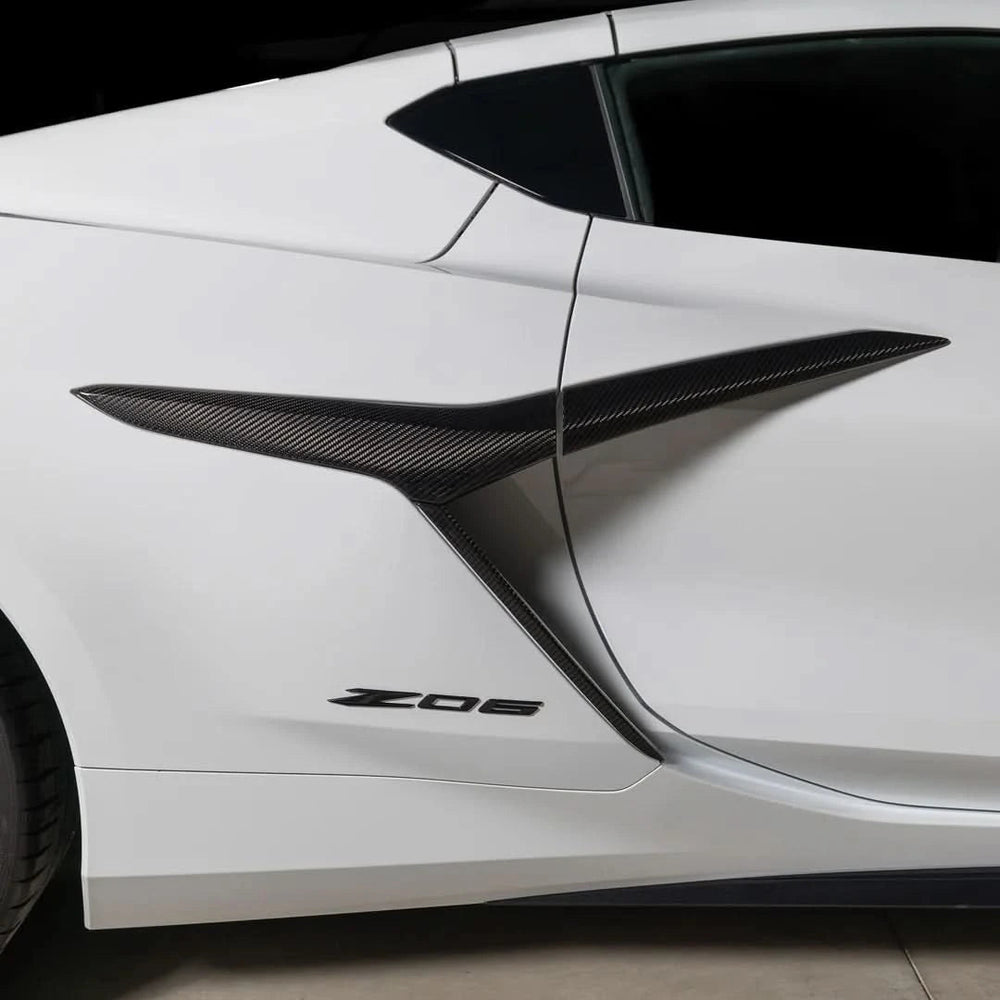 Chevrolet Corvette C8 Z06 & E-Ray 3-Piece Carbon Fiber Side Intake Vents