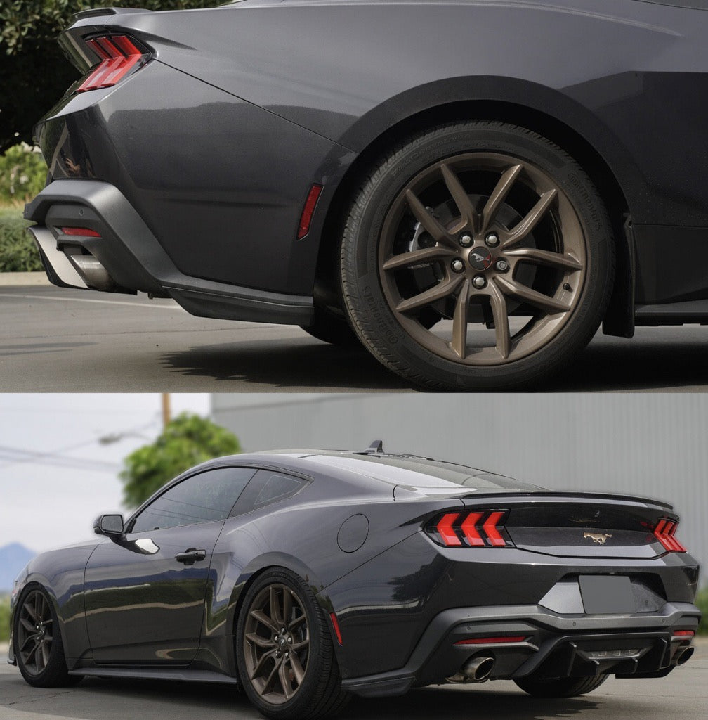 R STYLE REAR BUMPER CORNER WINGLETS - FORD MUSTANG S650 (2024–2025)
