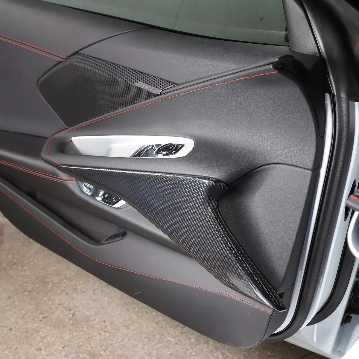 Chevrolet Corvette C8 Carbon Fiber Door Panel Trim Set