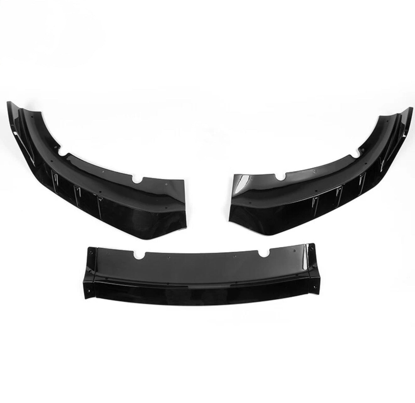 RACEFORM GLOSS BLACK ABS 3PCS FRONT BUMPER LIP SPLITTER - DODGE CHARGER (2015–2023)