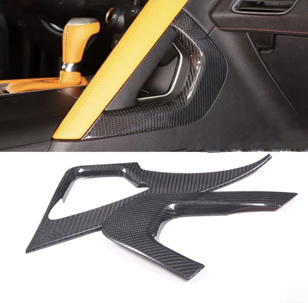 REAL CARBON FIBER SIDE CENTER CONSOLE TRIM - CHEVROLET CORVETTE C7 / Z06 / ZR1 (2014–2019)