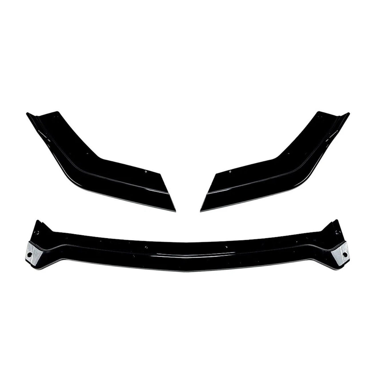 GT STYLE GLOSS BLACK FRONT BUMPER LIP SPLITTER - FORD MUSTANG (2018–2023)