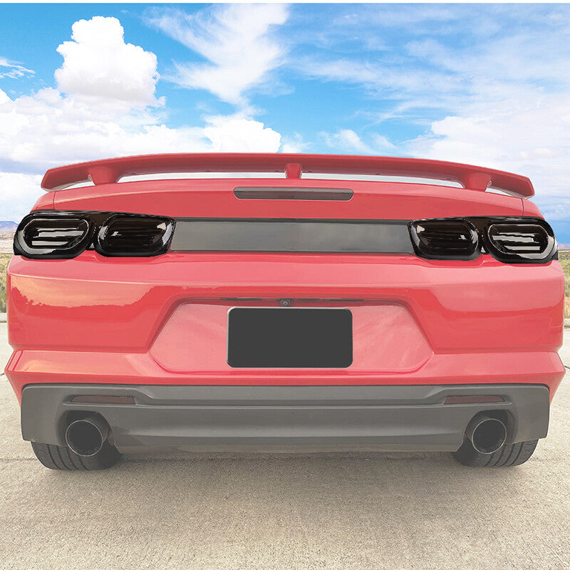 SMOKE BLACK REAR TAIL LIGHT TRIM COVERS - CHEVROLET CAMARO (2019–PRESENT)