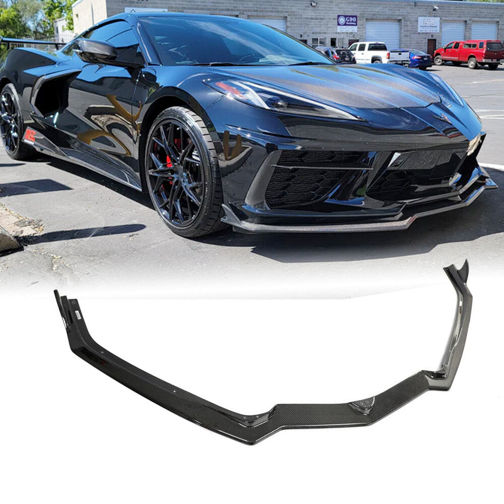 Z1 STYLE CARBON FIBER FRONT LIP - CHEVROLET CORVETTE C8 STINGRAY (2020–2026)