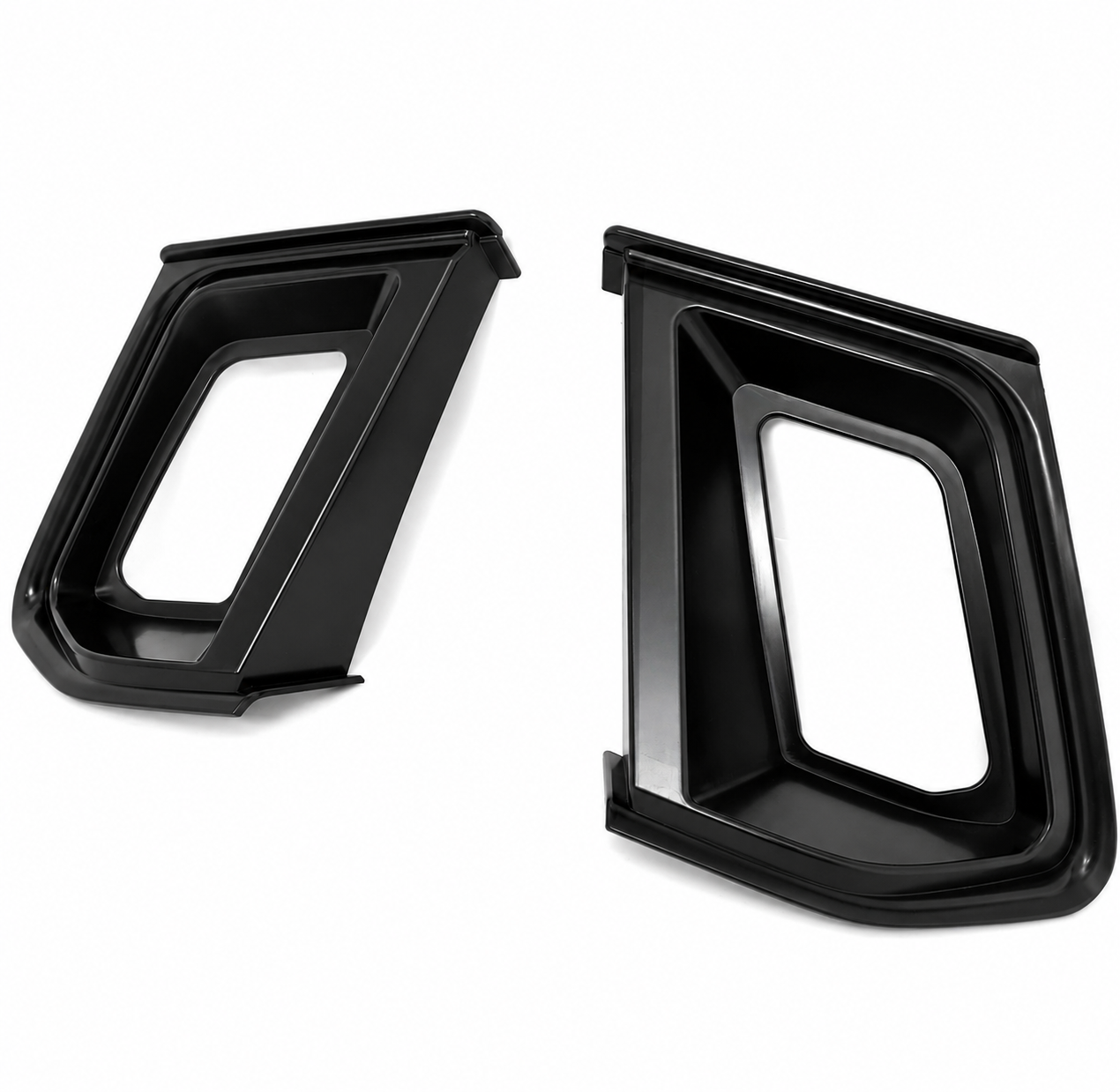 GT STYLE MATTE BLACK FRONT UPPER GRILLE INSERTS - FORD MUSTANG ECOBOOST / GT (2024–2026)