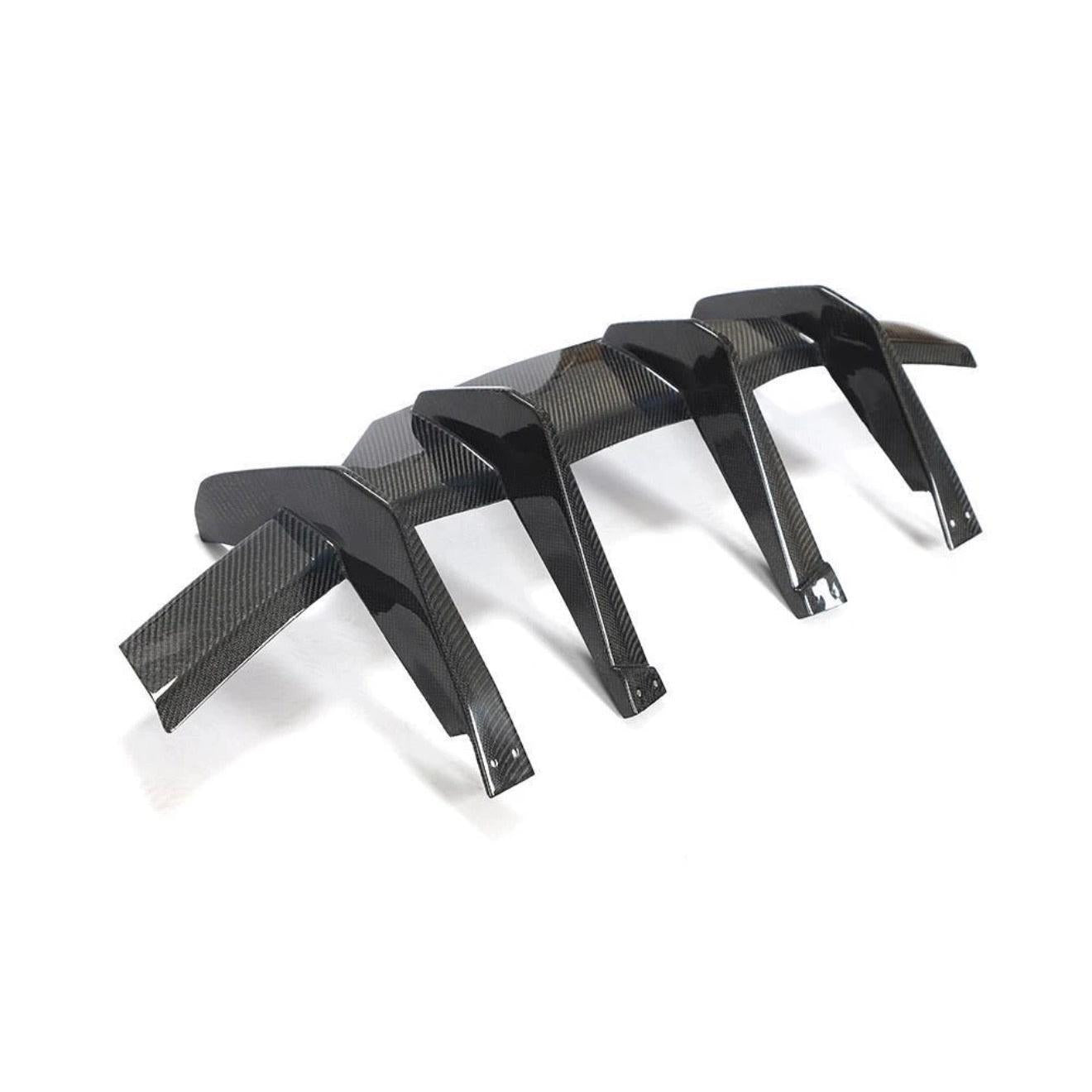 2020–2026 Chevrolet Corvette C8 Carbon Fiber Rear Diffuser with Canards