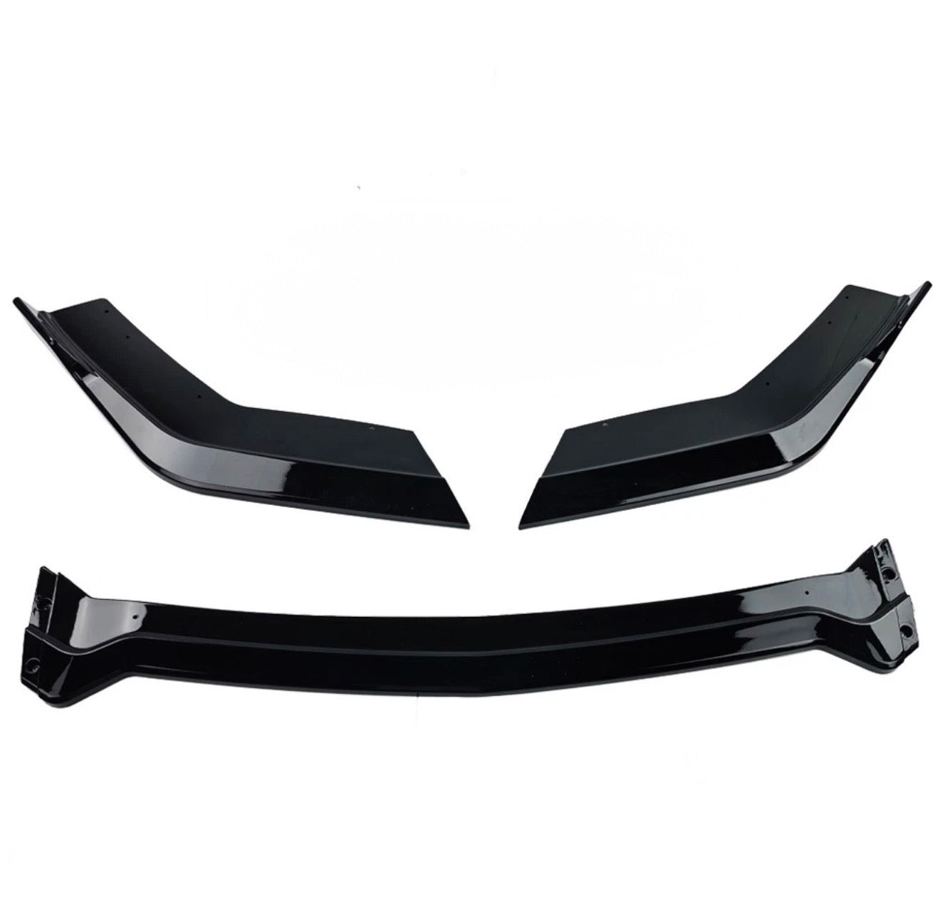 AAD STYLE GLOSS BLACK FRONT BUMPER LIP SPLITTER - FORD MUSTANG GT (2018–2023)