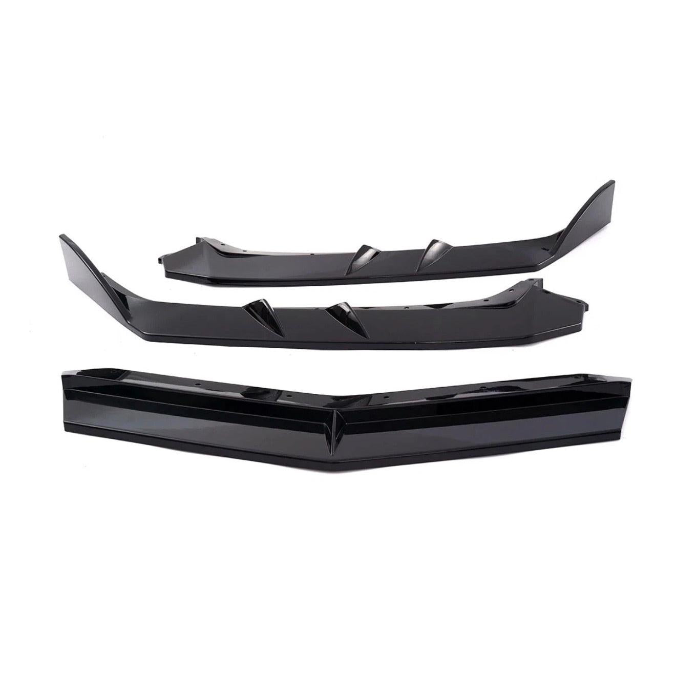 2020–2026 Chevrolet Corvette C8 Gloss Black Front Lip