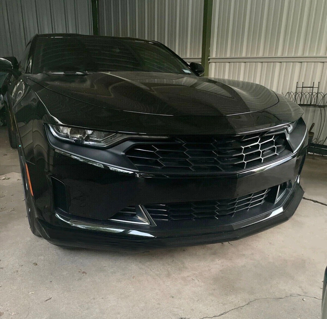MATTE BLACK FRONT BUMPER LIP SPOILER SPLITTER - CHEVROLET CAMARO (2016–2024)